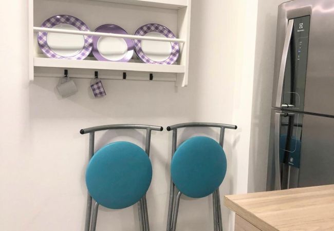 Apartamento em Santos - Apto aconchegante e bem localizado com ar e wi-fi Apartamento em Santos - Apto aconchegante e bem localizado com ar e wi-fi