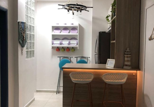 Apartamento em Santos - Apto aconchegante e bem localizado com ar e wi-fi Apartamento em Santos - Apto aconchegante e bem localizado com ar e wi-fi