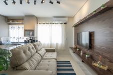 Apartamento em Penha - Apto com churrasqueira e Wi-Fi 350m da Praia Grand