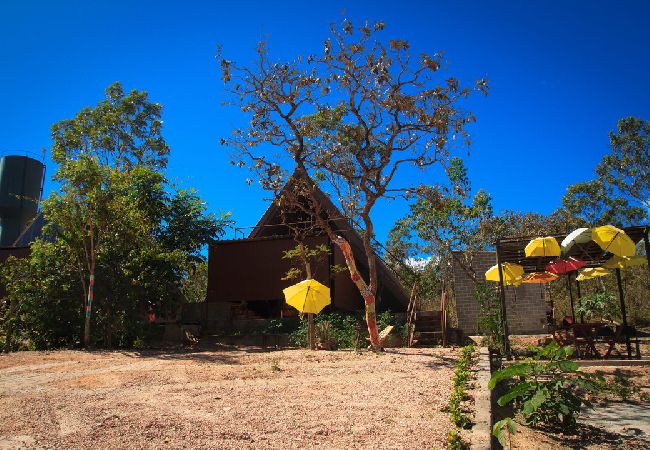 Chalé em Alto Paraíso de Goiás - Chalé com churrasqueira e jacuzzi aquecida Chalé em Alto Paraíso de Goiás - Chalé com churrasqueira e jacuzzi aquecida