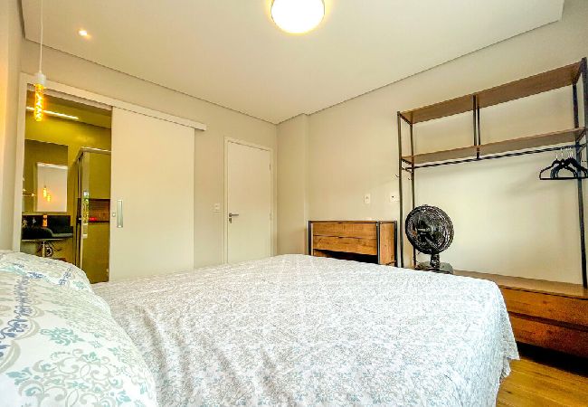 Apartamento em Santos - Apto estiloso e climatizado com wi-fi a beira mar Apartamento em Santos - Apto estiloso e climatizado com wi-fi a beira mar