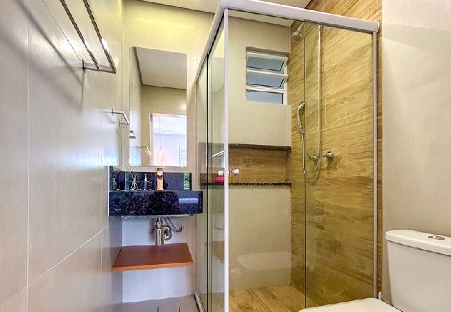 Apartamento em Santos - Apto estiloso e climatizado com wi-fi a beira mar Apartamento em Santos - Apto estiloso e climatizado com wi-fi a beira mar