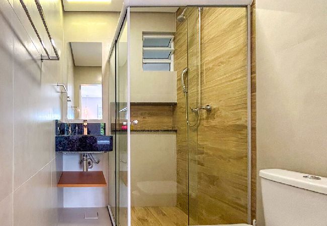 Apartamento em Santos - Apto estiloso e climatizado com wi-fi a beira mar Apartamento em Santos - Apto estiloso e climatizado com wi-fi a beira mar