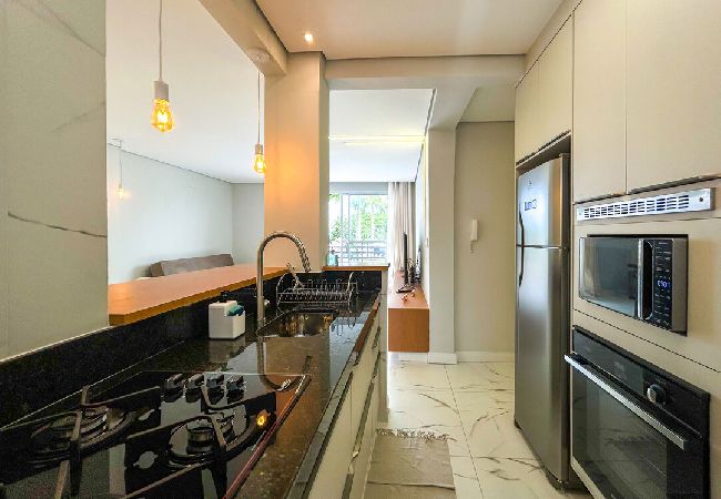 Apartamento em Santos - Apto estiloso e climatizado com wi-fi a beira mar Apartamento em Santos - Apto estiloso e climatizado com wi-fi a beira mar
