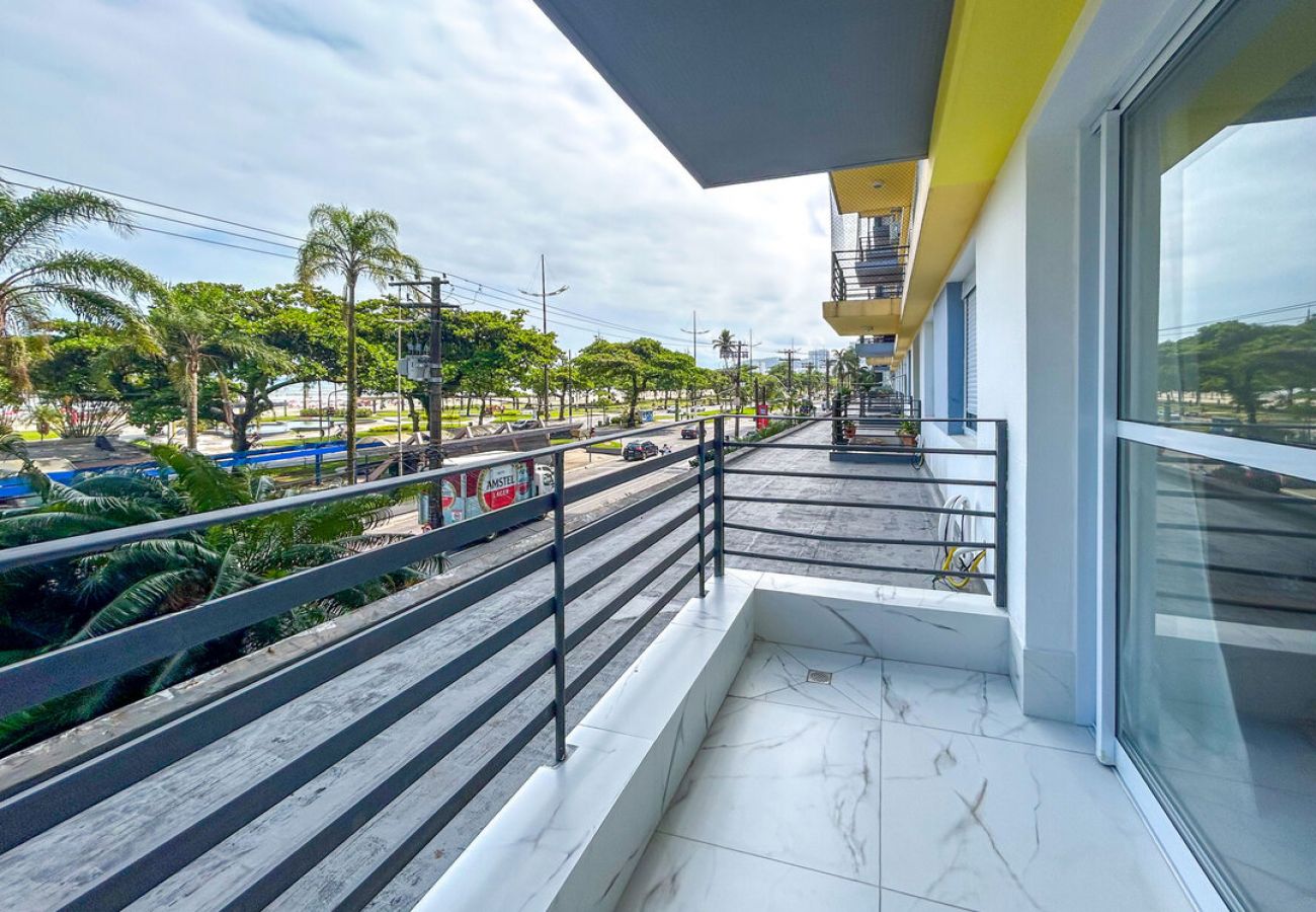 Apartamento em Santos - Apto estiloso e climatizado com wi-fi a beira mar Apartamento em Santos - Apto estiloso e climatizado com wi-fi a beira mar