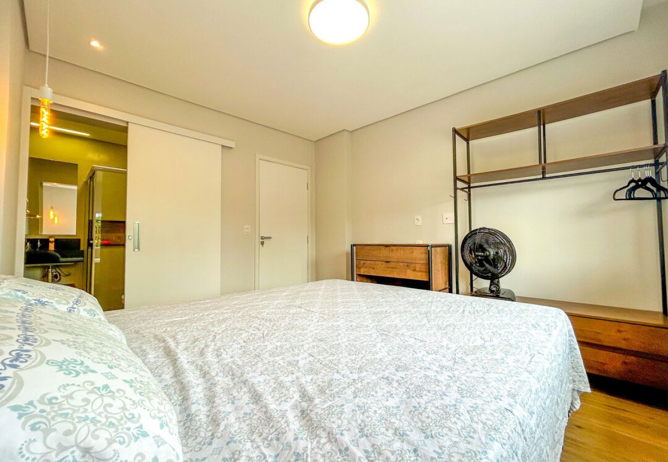 Apartamento em Santos - Apto estiloso e climatizado com wi-fi a beira mar Apartamento em Santos - Apto estiloso e climatizado com wi-fi a beira mar