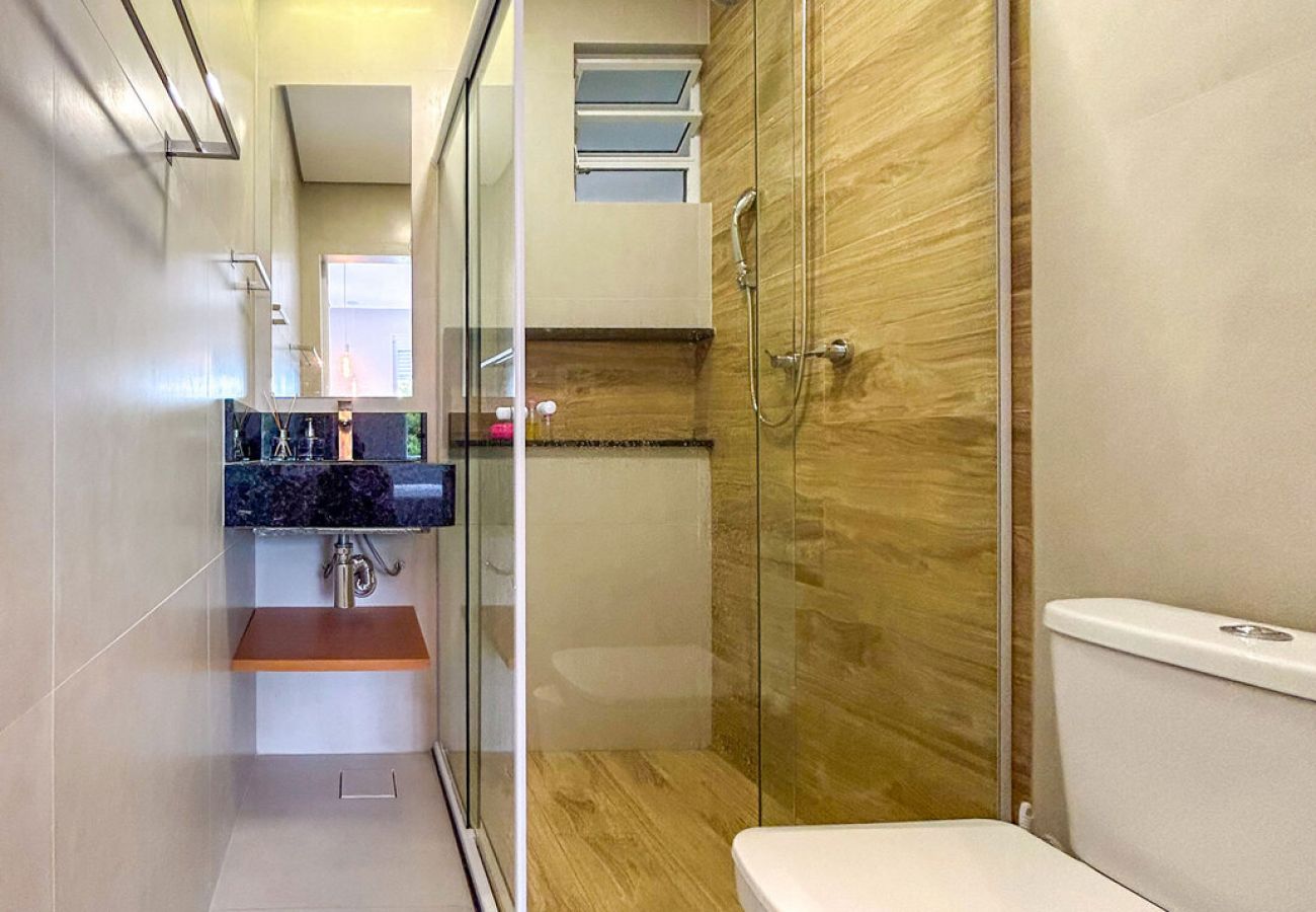Apartamento em Santos - Apto estiloso e climatizado com wi-fi a beira mar Apartamento em Santos - Apto estiloso e climatizado com wi-fi a beira mar