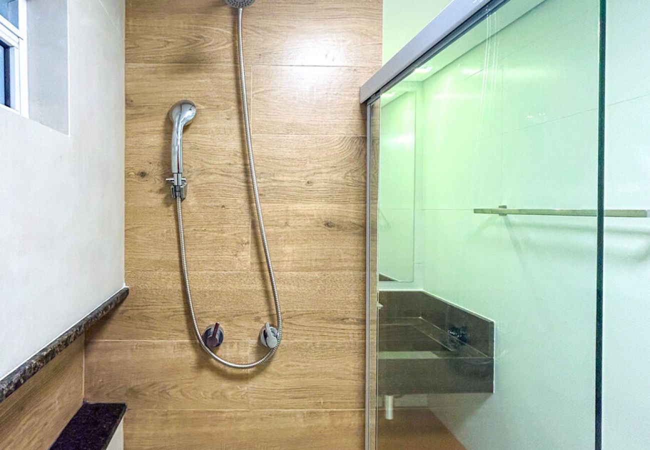 Apartamento em Santos - Apto estiloso e climatizado com wi-fi a beira mar Apartamento em Santos - Apto estiloso e climatizado com wi-fi a beira mar