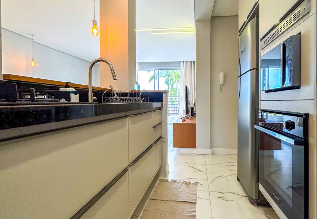 Apartamento em Santos - Apto estiloso e climatizado com wi-fi a beira mar Apartamento em Santos - Apto estiloso e climatizado com wi-fi a beira mar