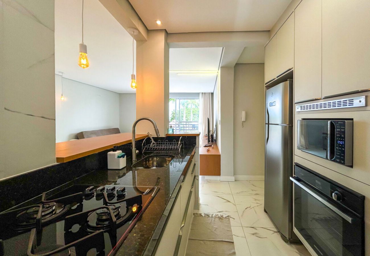 Apartamento em Santos - Apto estiloso e climatizado com wi-fi a beira mar Apartamento em Santos - Apto estiloso e climatizado com wi-fi a beira mar