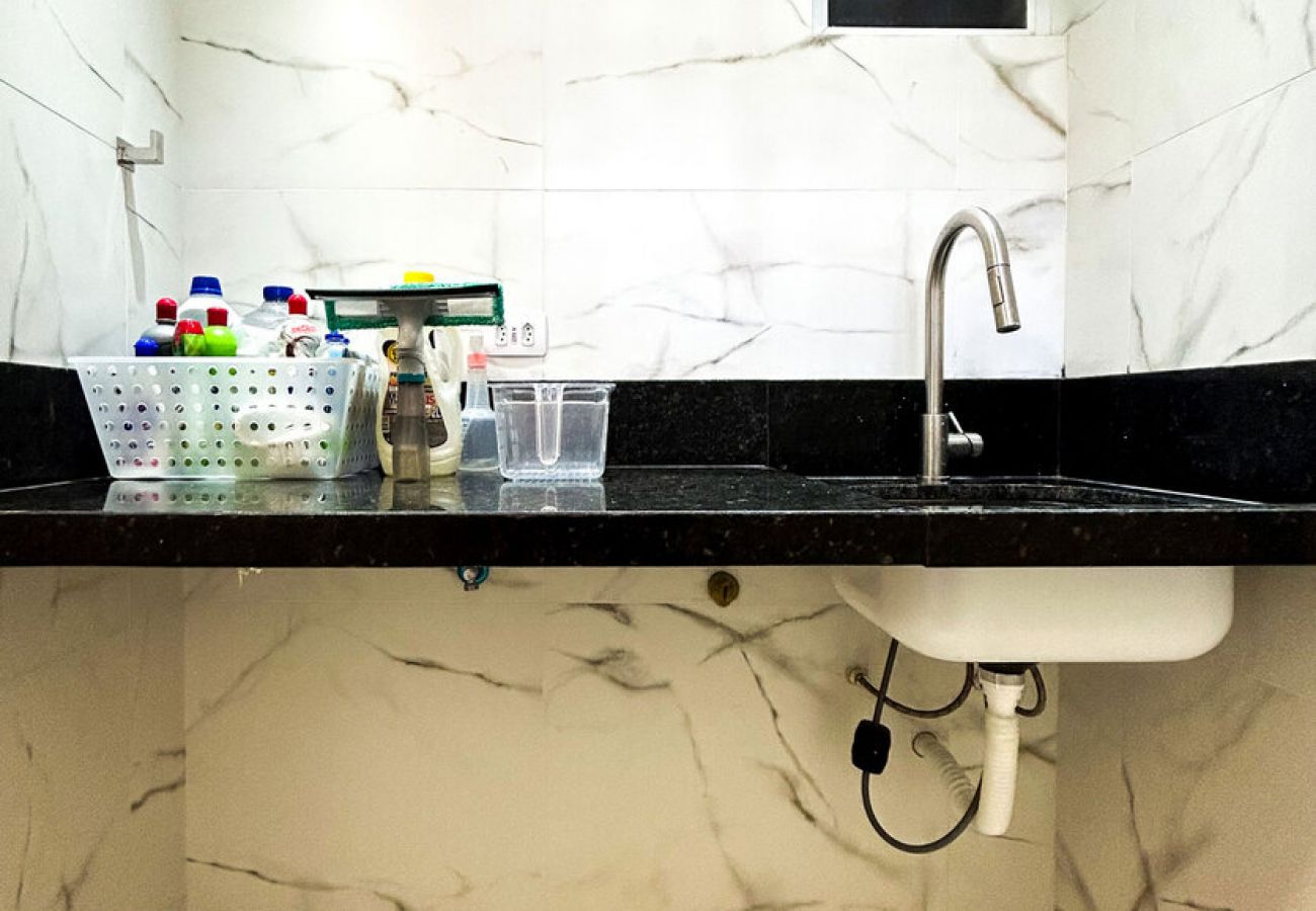 Apartamento em Santos - Apto estiloso e climatizado com wi-fi a beira mar Apartamento em Santos - Apto estiloso e climatizado com wi-fi a beira mar