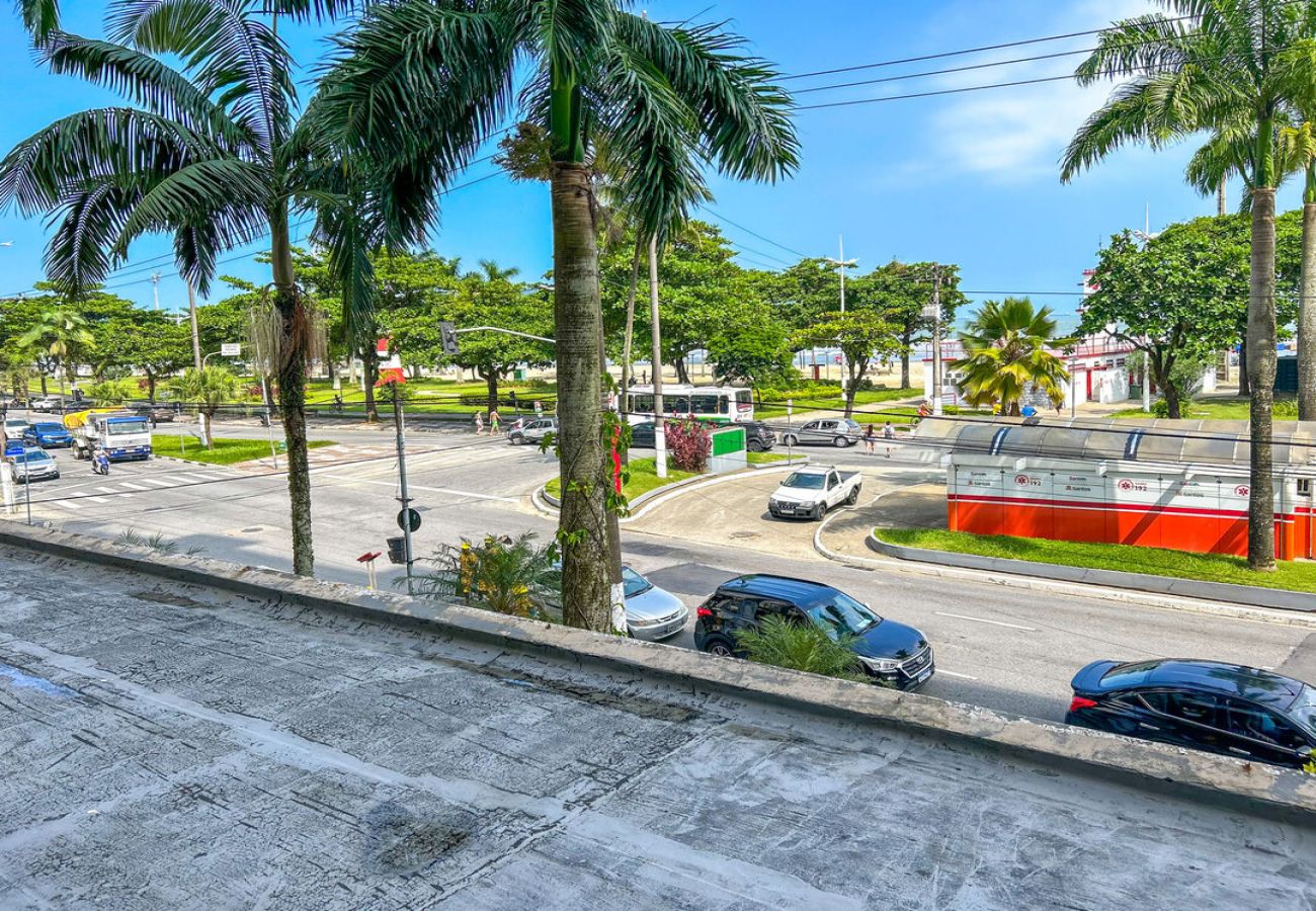 Apartamento em Santos - Apto estiloso e climatizado com wi-fi a beira mar Apartamento em Santos - Apto estiloso e climatizado com wi-fi a beira mar