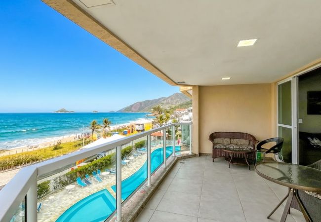 Apartamento em Rio de Janeiro - Studio com Varanda e Piscina| Beira Mar no Recreio