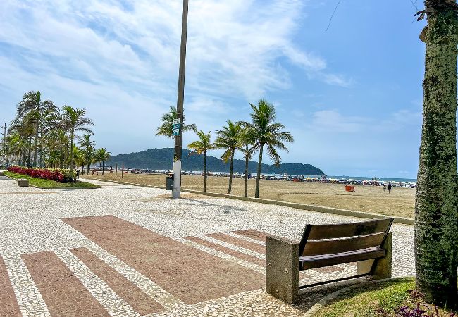 Apartamento em Praia Grande - Lindo apto c vista à beira mar em Praia Grande/SP Apartamento em Praia Grande - Lindo apto c vista à beira mar em Praia Grande/SP