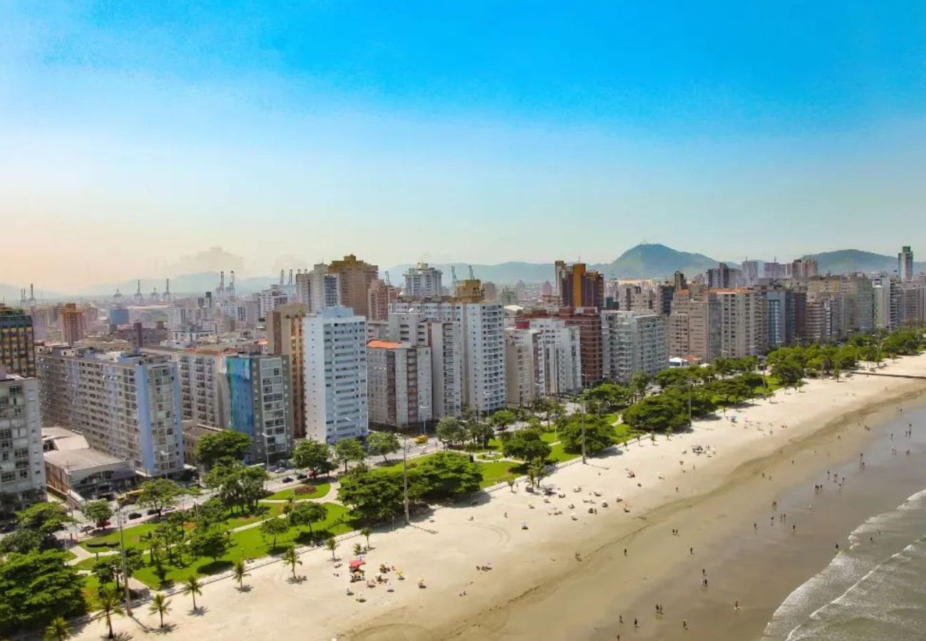 Apartamento em Santos - Apto completo no Embaré: Beira Mar | Ar | Garagem Apartamento em Santos - Apto completo no Embaré: Beira Mar | Ar | Garagem