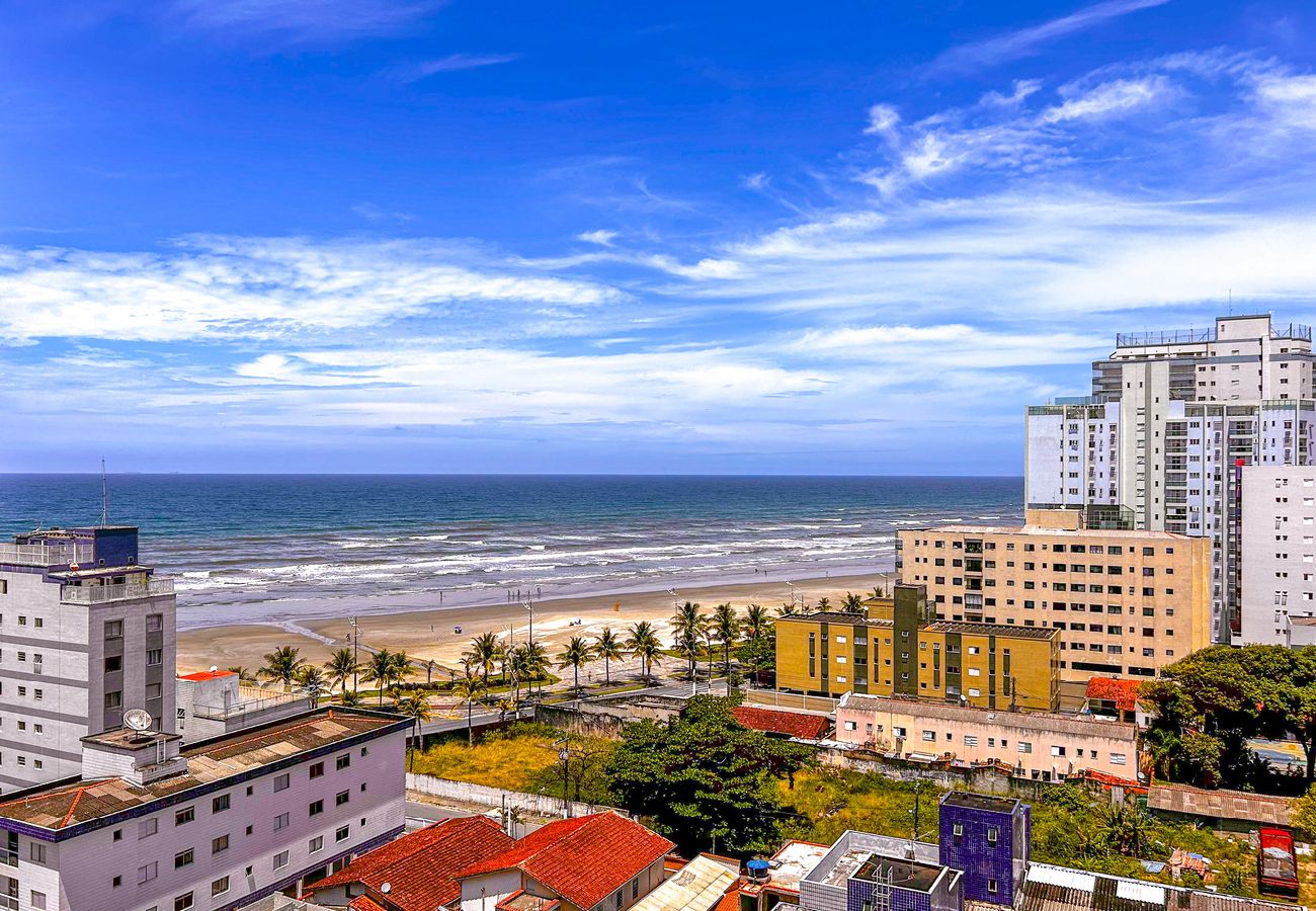Apartamento em Praia Grande - Apto com WiFi a 140 metros da Praia do Caiçara/SP Apartamento em Praia Grande - Apto com WiFi a 140 metros da Praia do Caiçara/SP