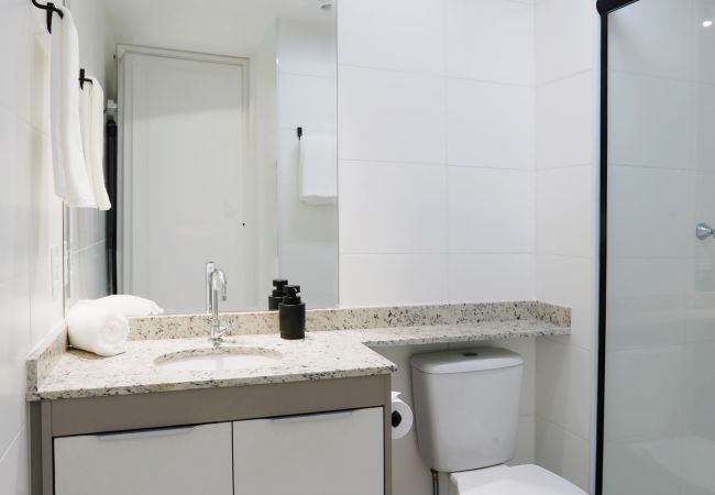 Flat Paulista perfeito para short stay em São Paulo Apartamento modernos perfeito para profissionais  em São Paulo