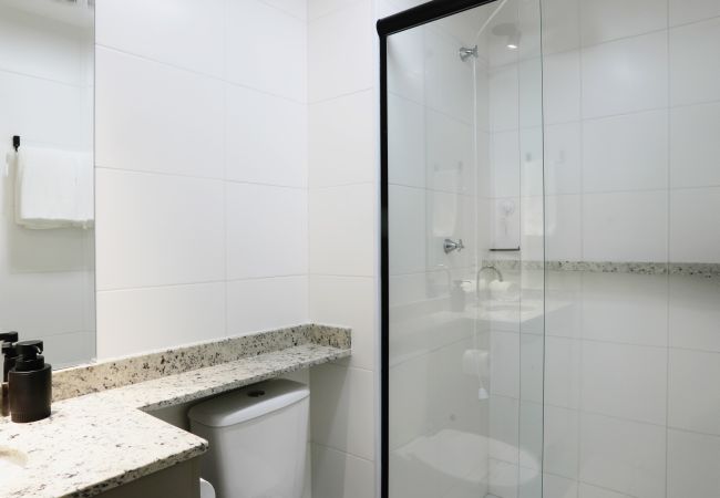 Flat moderno em São Paulo na via Olimpia Flat paulista ideal para nómadas digitais em visita a São Paulo.