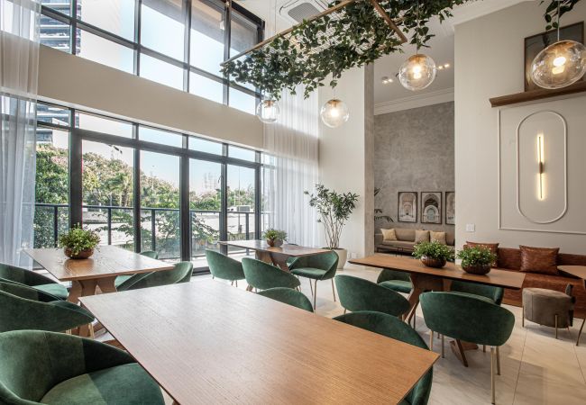 Studio para temporada em São Paulo na Vila Olímpia  Apartamento moderno para temporada em São Paulo, ideal para nômadas digitais na Vila Olímpia