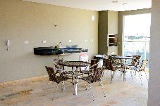 Apartamento em Ubatuba - Apto c área gourmet a 300m da Praia das Toninhas