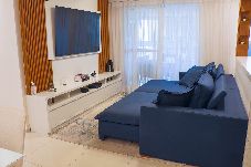 Apartamento em Praia Grande - Apto c wifi, churrasq, pet friendly a 120m do mar
