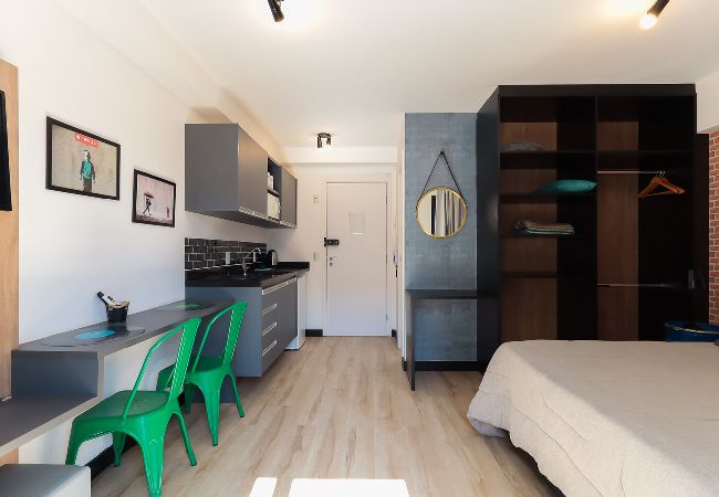 Apartamento em São Paulo - Flat com Wi-Fi e academia próximo à estação da Luz Apartamento em São Paulo - Flat com Wi-Fi e academia próximo à estação da Luz