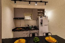 Apartamento em São Paulo - Flat moderno com academia e Wi-Fi no Tatuapé