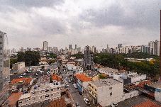 Apartamento em São Paulo - Flat moderno com academia e Wi-Fi no Tatuapé