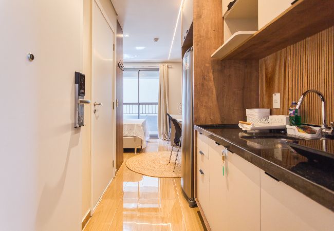 Apartamento em São Paulo - Flat na Vila Mariana a 3 min do metrô Ana Rosa