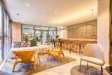 Apartamento em São Paulo - Flat na Vila Mariana c varanda próx ao metrô
