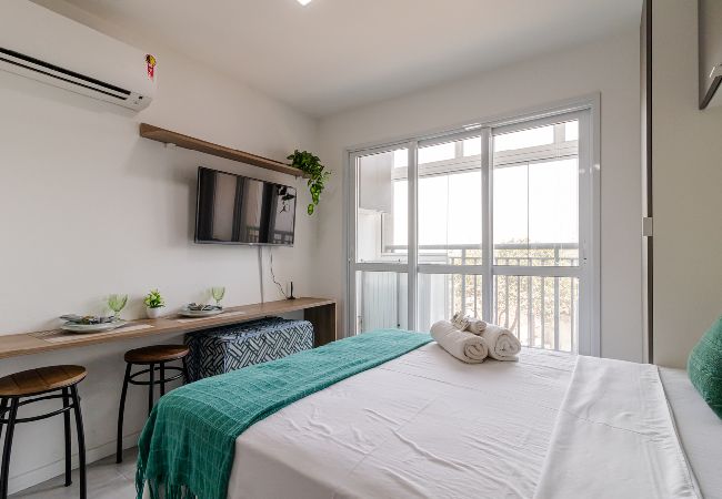 Apartamento em São Paulo - Flat no Tatuapé com Wi-Fi, academia e Pet Friendly Apartamento em São Paulo - Flat no Tatuapé com Wi-Fi, academia e Pet Friendly
