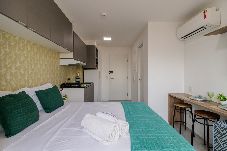 Apartamento em São Paulo - Flat no Tatuapé com Wi-Fi, academia e Pet Friendly
