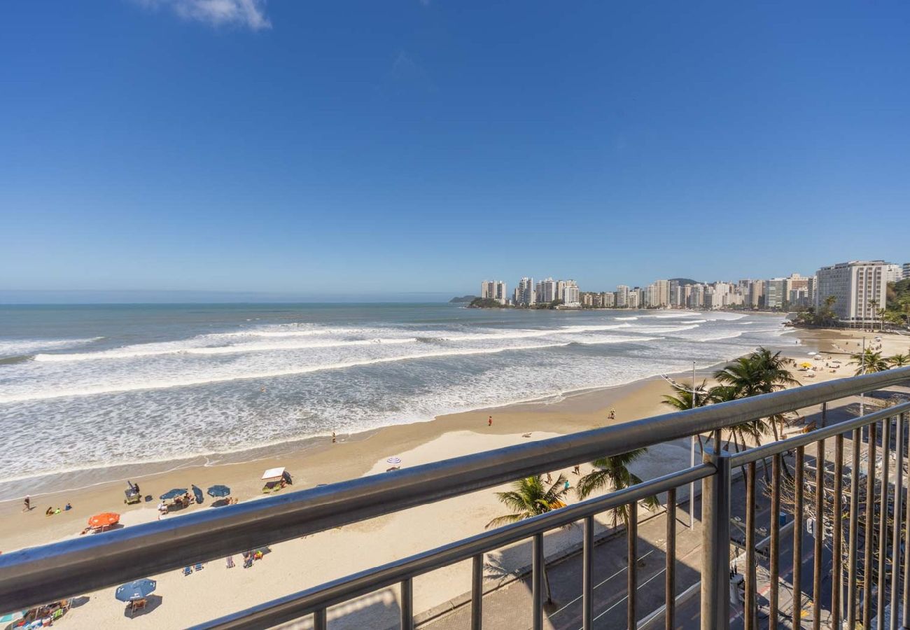 Apartamento em Guarujá - Apto Beira-Mar com Vista e Garagem em Pitangueiras Apartamento em Guarujá - Apto Beira-Mar com Vista e Garagem em Pitangueiras
