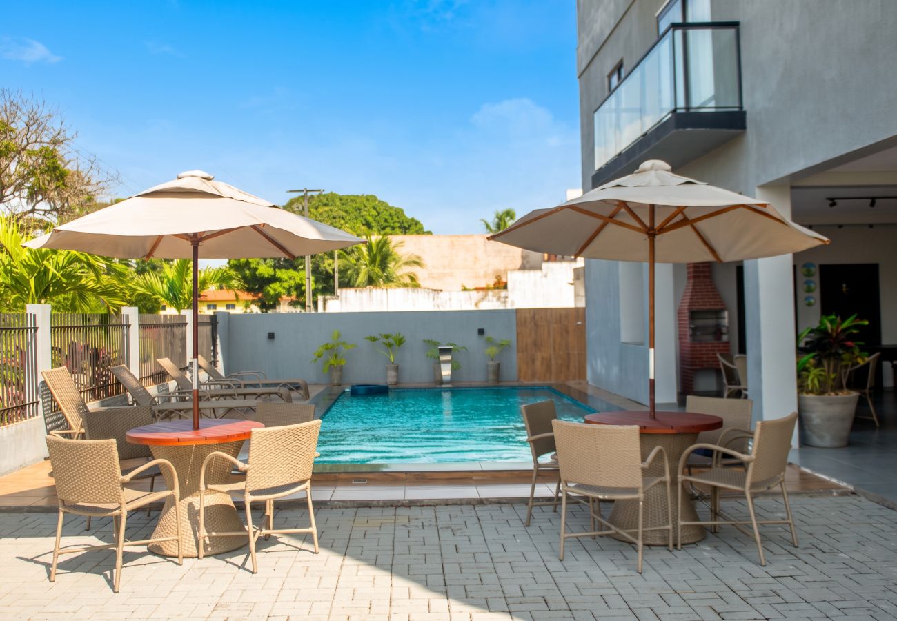 Apartamento em Japaratinga - Apto Vista Mar, Piscina e Jogos perto da Praia
