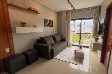 Apartamento em Japaratinga - Apt Vista Mar 100m da Praia Piscina 2 Suítes