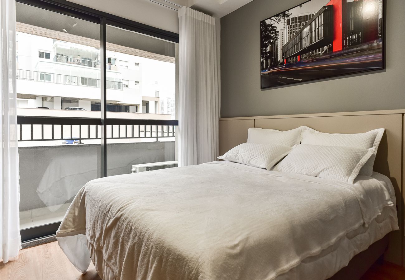 Apartamento em São Paulo - Loft com Wi-fi e Smart Lock na Vila Cordeiro Apartamento em São Paulo - Loft com Wi-fi e Smart Lock na Vila Cordeiro