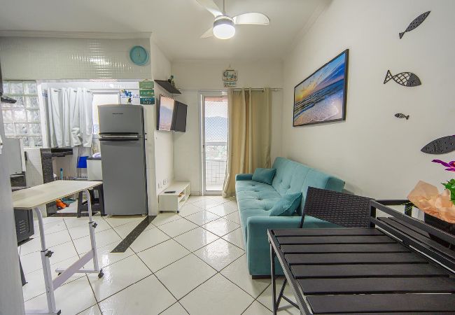 Apartamento em Praia Grande - Apto c Churrasqueira e Garagem na Praia da Caiçara Apartamento em Praia Grande - Apto c Churrasqueira e Garagem na Praia da Caiçara