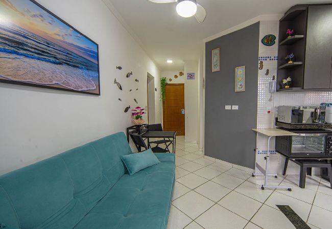 Apartamento em Praia Grande - Apto c Churrasqueira e Garagem na Praia da Caiçara Apartamento em Praia Grande - Apto c Churrasqueira e Garagem na Praia da Caiçara
