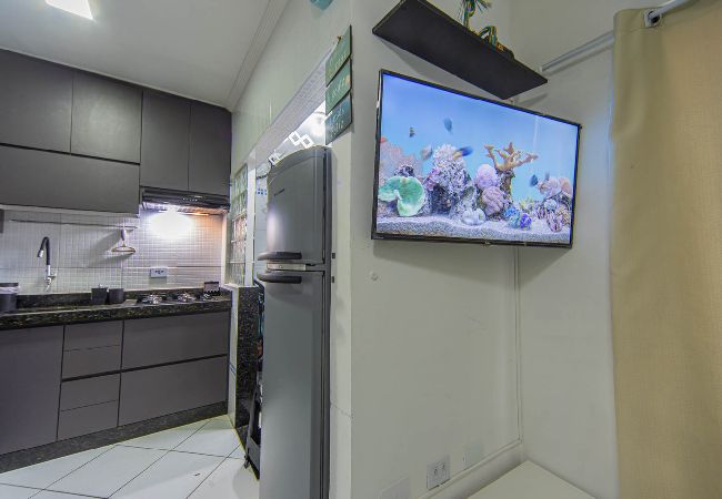 Apartamento em Praia Grande - Apto c Churrasqueira e Garagem na Praia da Caiçara Apartamento em Praia Grande - Apto c Churrasqueira e Garagem na Praia da Caiçara