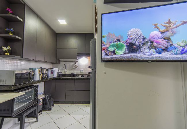 Apartamento em Praia Grande - Apto c Churrasqueira e Garagem na Praia da Caiçara Apartamento em Praia Grande - Apto c Churrasqueira e Garagem na Praia da Caiçara