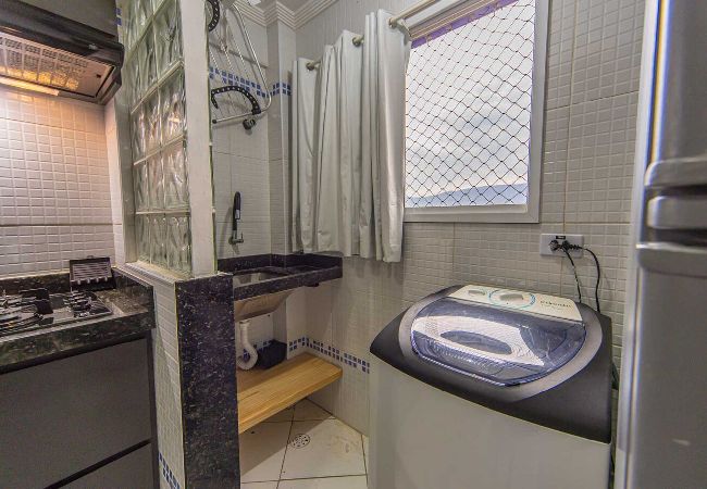 Apartamento em Praia Grande - Apto c Churrasqueira e Garagem na Praia da Caiçara Apartamento em Praia Grande - Apto c Churrasqueira e Garagem na Praia da Caiçara