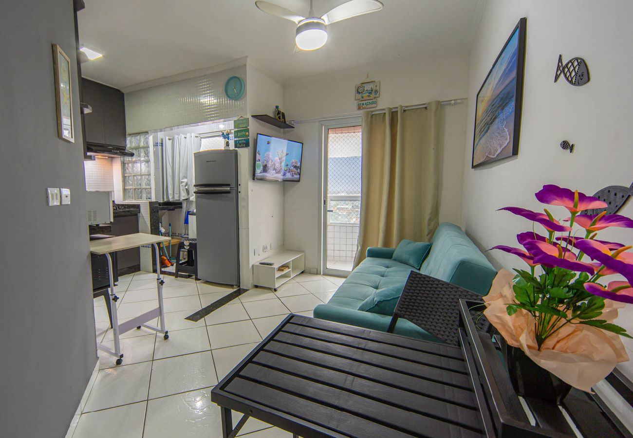 Apartamento em Praia Grande - Apto c Churrasqueira e Garagem na Praia da Caiçara Apartamento em Praia Grande - Apto c Churrasqueira e Garagem na Praia da Caiçara