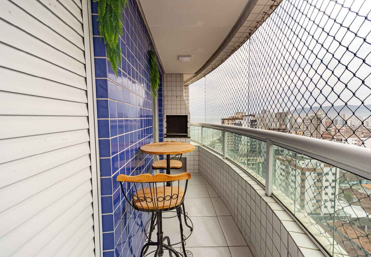 Apartamento em Praia Grande - Apto c Churrasqueira e Garagem na Praia da Caiçara Apartamento em Praia Grande - Apto c Churrasqueira e Garagem na Praia da Caiçara