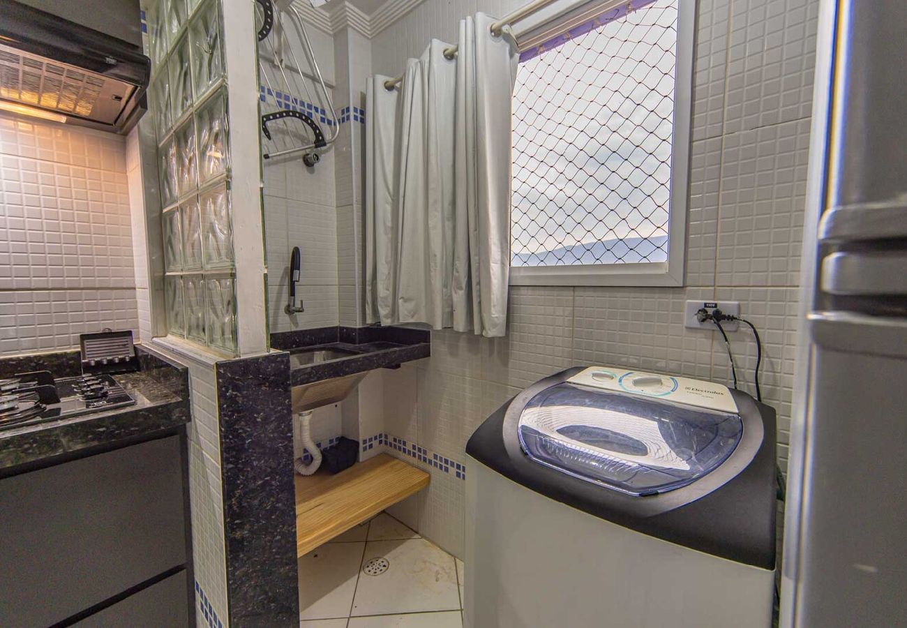 Apartamento em Praia Grande - Apto c Churrasqueira e Garagem na Praia da Caiçara Apartamento em Praia Grande - Apto c Churrasqueira e Garagem na Praia da Caiçara