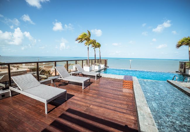 Apartamento em João Pessoa - Flat Beira-mar c Piscina e Academia em Manaíra