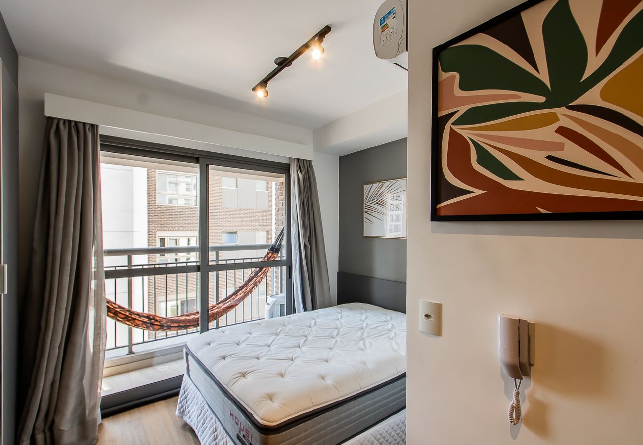 Apartamento em  - Apto em Moema c/ Smart Lock, Sauna e Academia