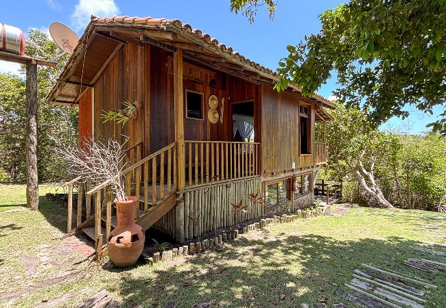 Apartamento em Prado - Bangalô à beira da lagoa, 200m da Praia - Corumbau