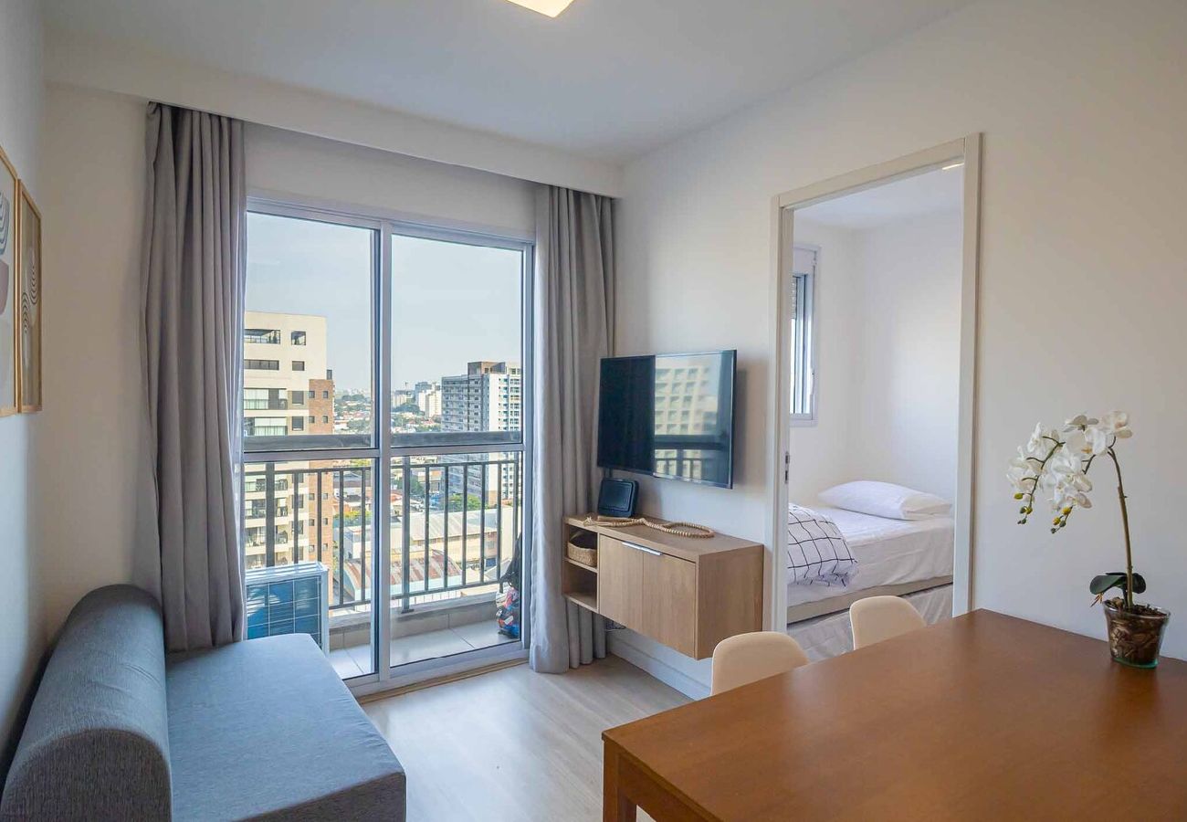 Apartamento em São Paulo - Lindo Apto - Composite Moema a 2 min a pé do metrô