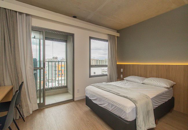 Apartamento em  - Loft Pet Friendly com Academia a 450m do Metrô 