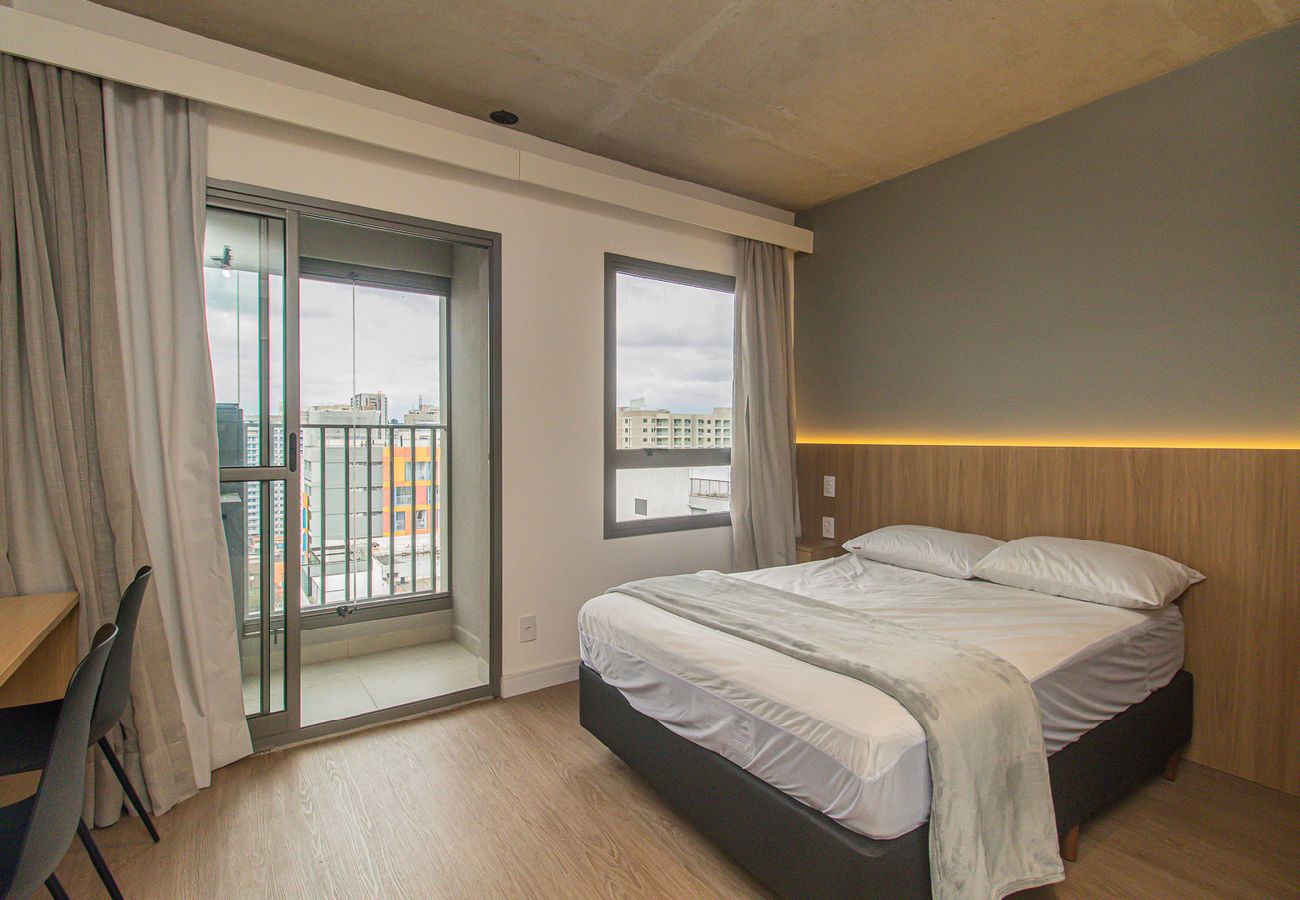 Apartamento em  - Loft Pet Friendly com Academia a 450m do Metrô 